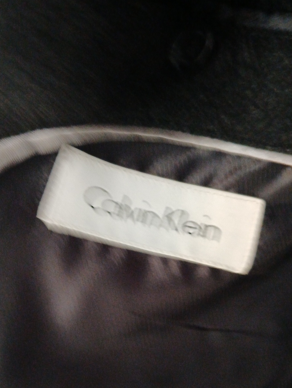 Calvin Klein Wool-Blend Pea Coat in Black Large Like New - Picture 8 of 11